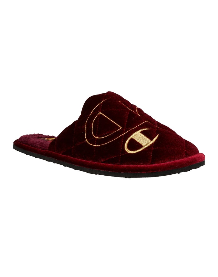 Champion Mens Slippers NZ - Sleepover Lux Dark Red ( 0851-CMXTD )